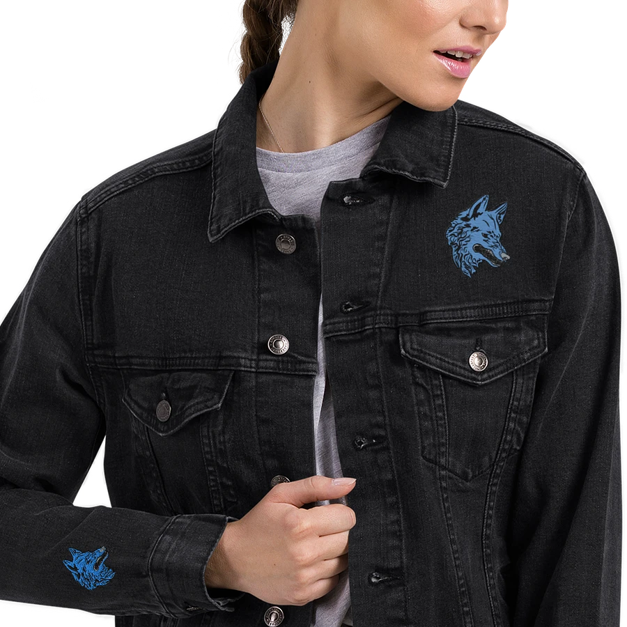 Wild Dogs Embordered Jean Jacket by Cognitiv Kreep LIMITED DROP product image (16)