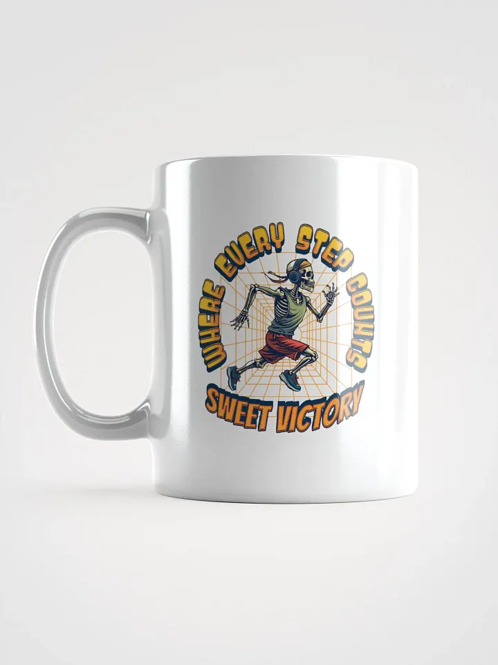Where Every Step Counts Sweet Victory Runner Skeleton Mug product image (1)