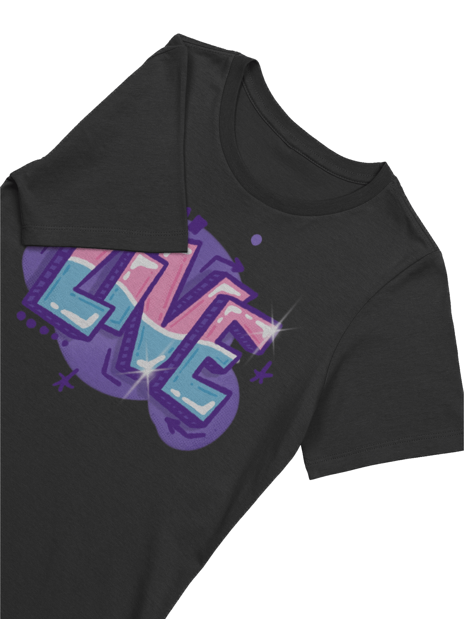 "LIVE" - Kawaiifiti Style - Women's Relaxed-fit T-Shirt (Dark) product image (10)