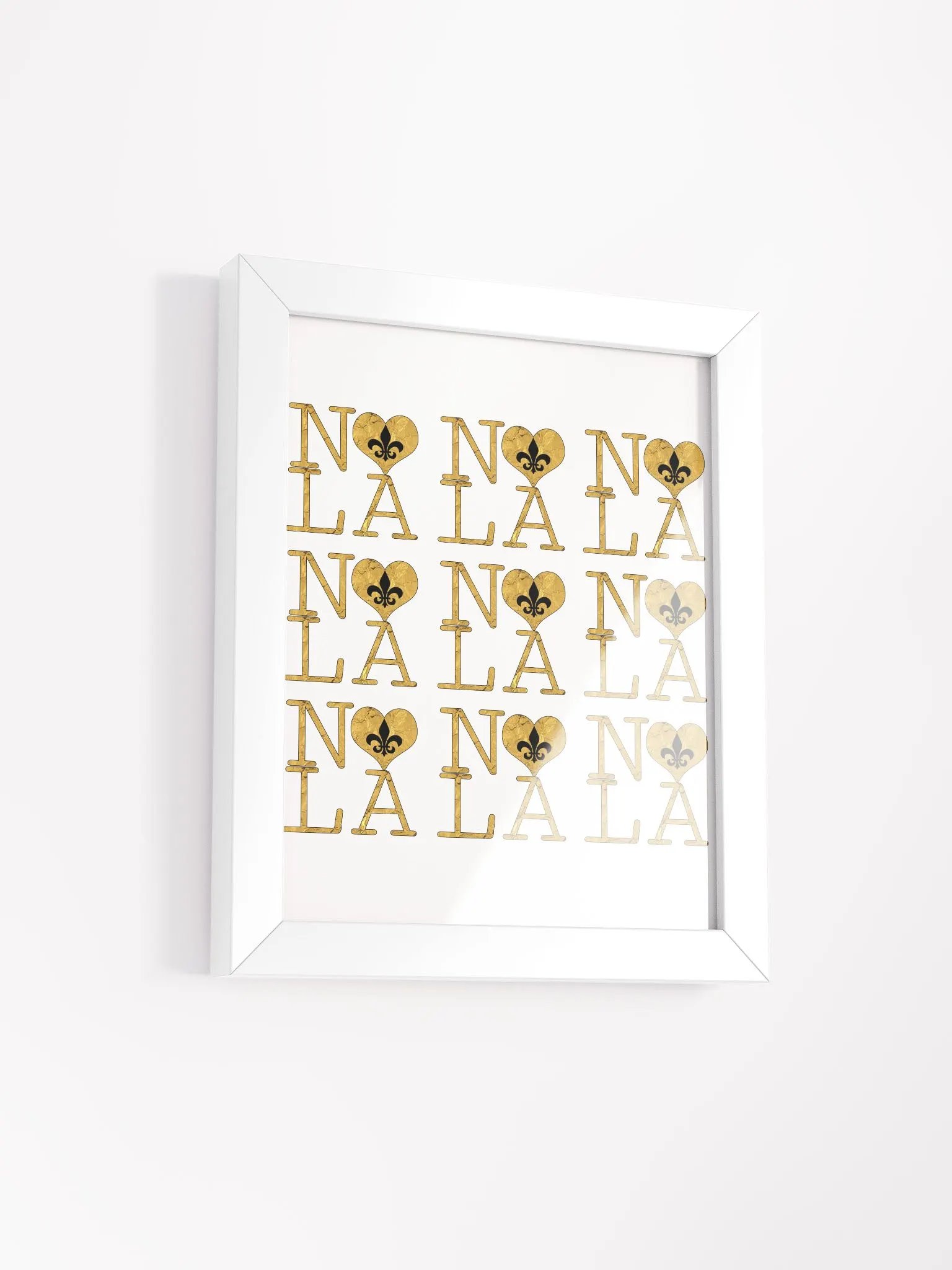 I LOVE NOLA **LEGACY POSTER** (FULL GOLD WRAP + OUTLINE) product image (2)