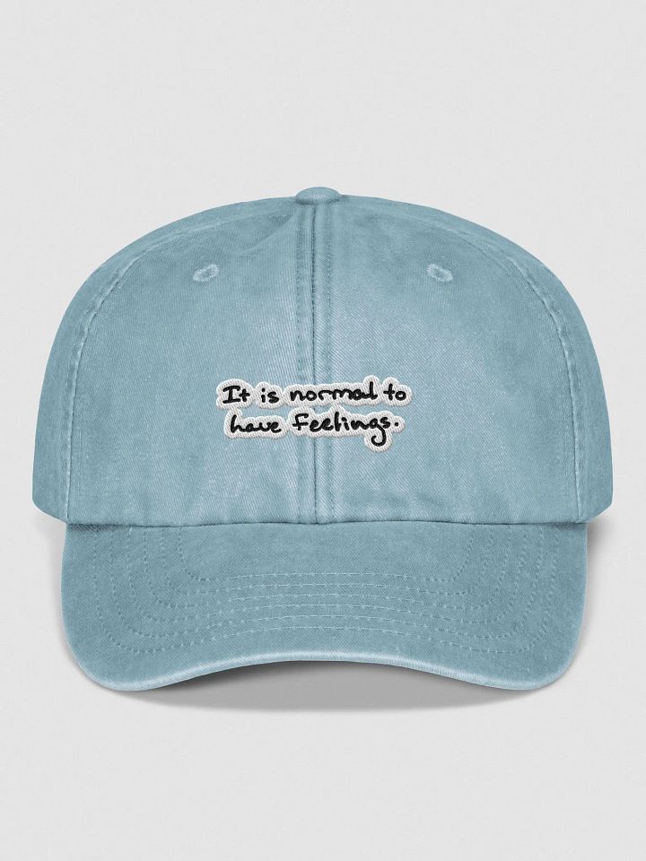 It is normal to have feelings. vintage dad hat (bubble design) product image (1)