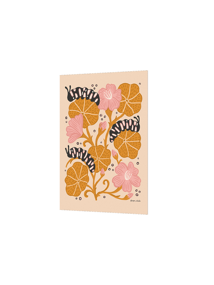 Caterpillar & Nasturtiums Art Print product image (9)