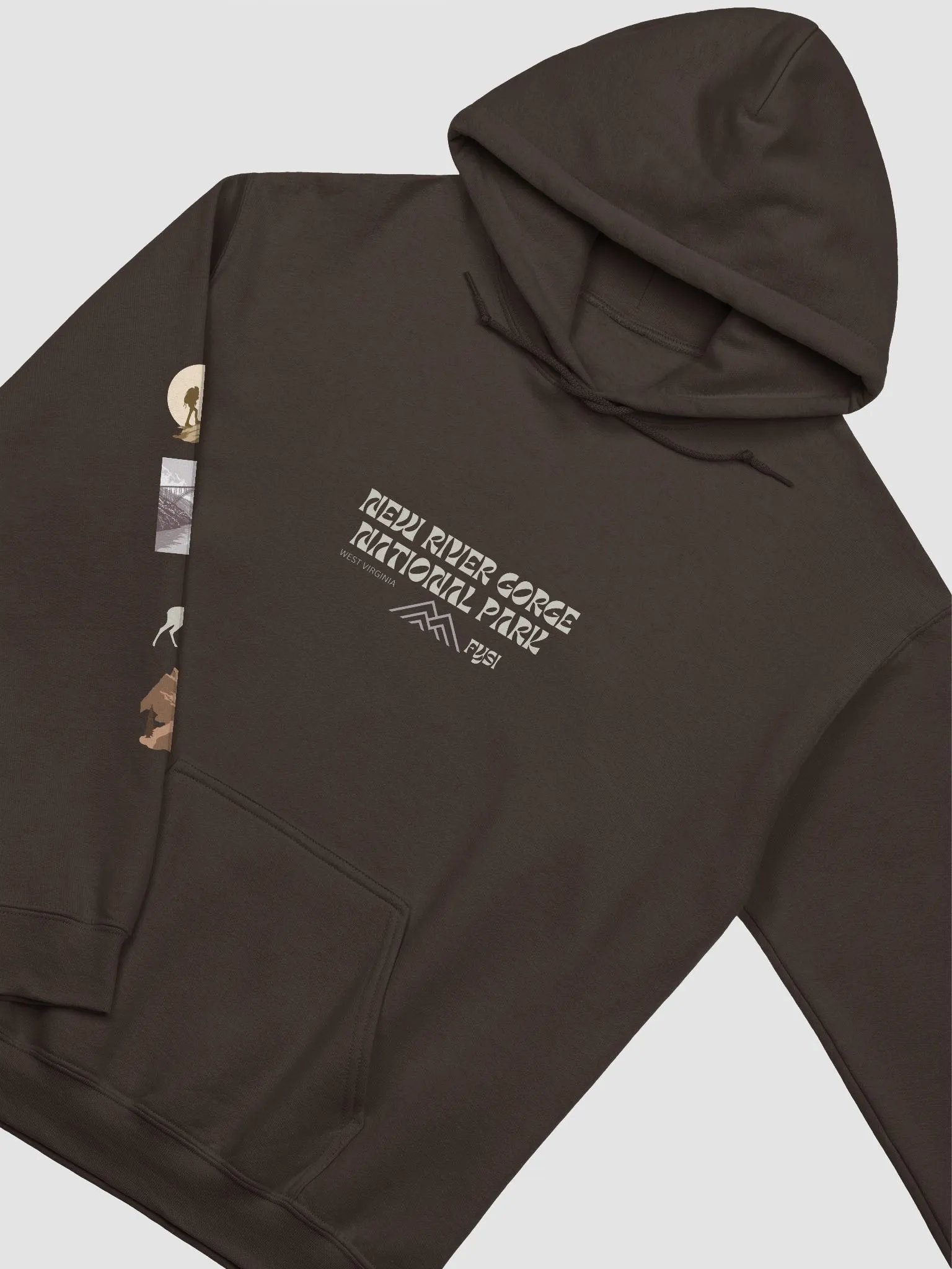 New River Gorge classic organic hoodie product image (3)