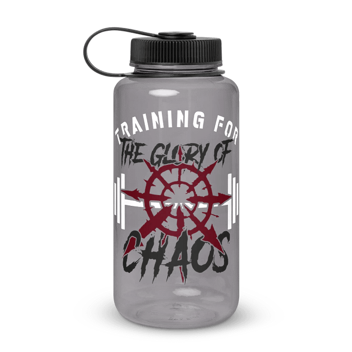 Training for the Glory of Chaos Wide Mouth Water Bottle | Warhammer 40K Chaos Design product image (2)