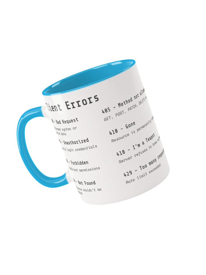 Essential HTTP Error Codes Mug product image (14)