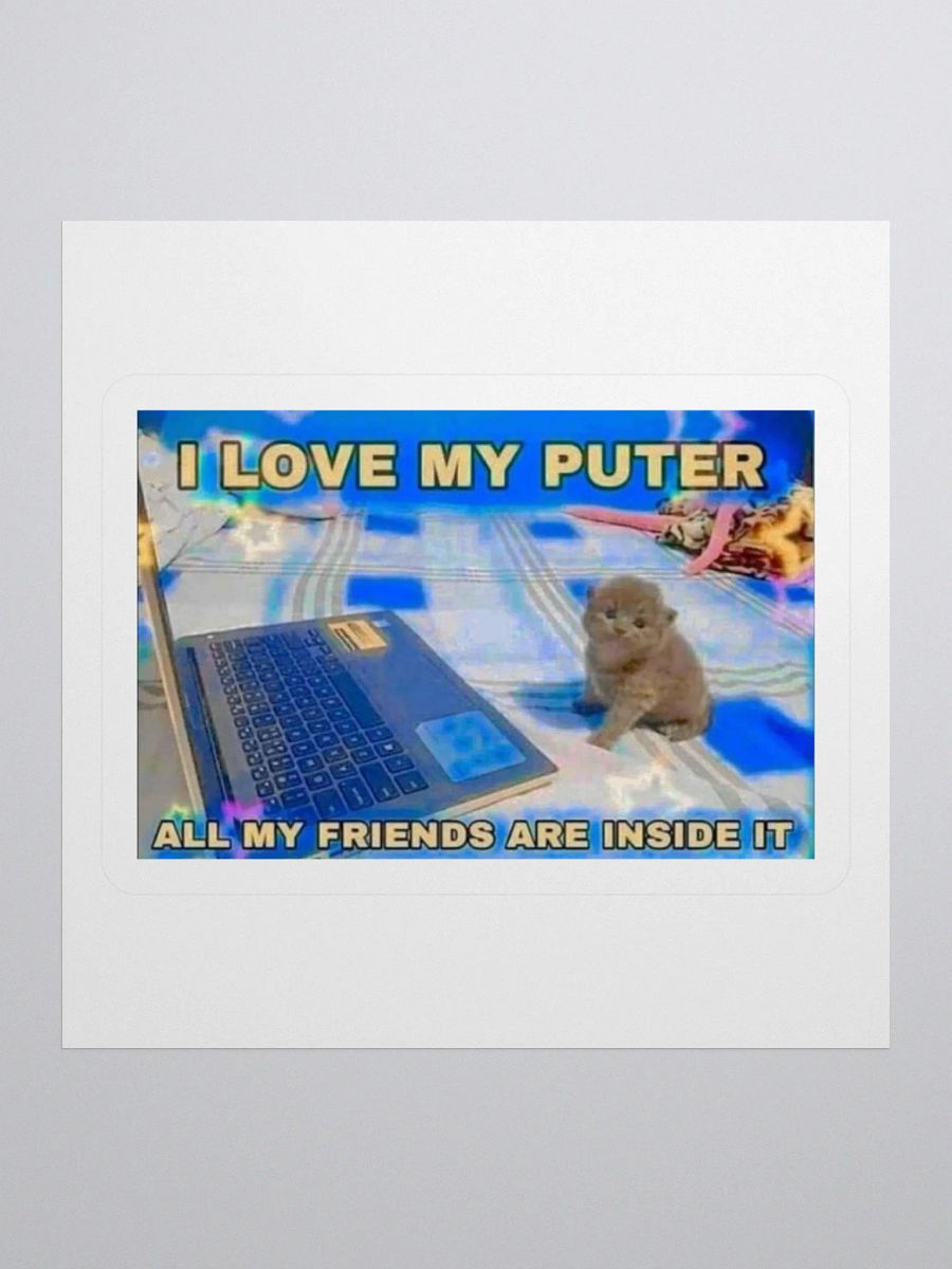 I love My Puter Sticker product image (3)