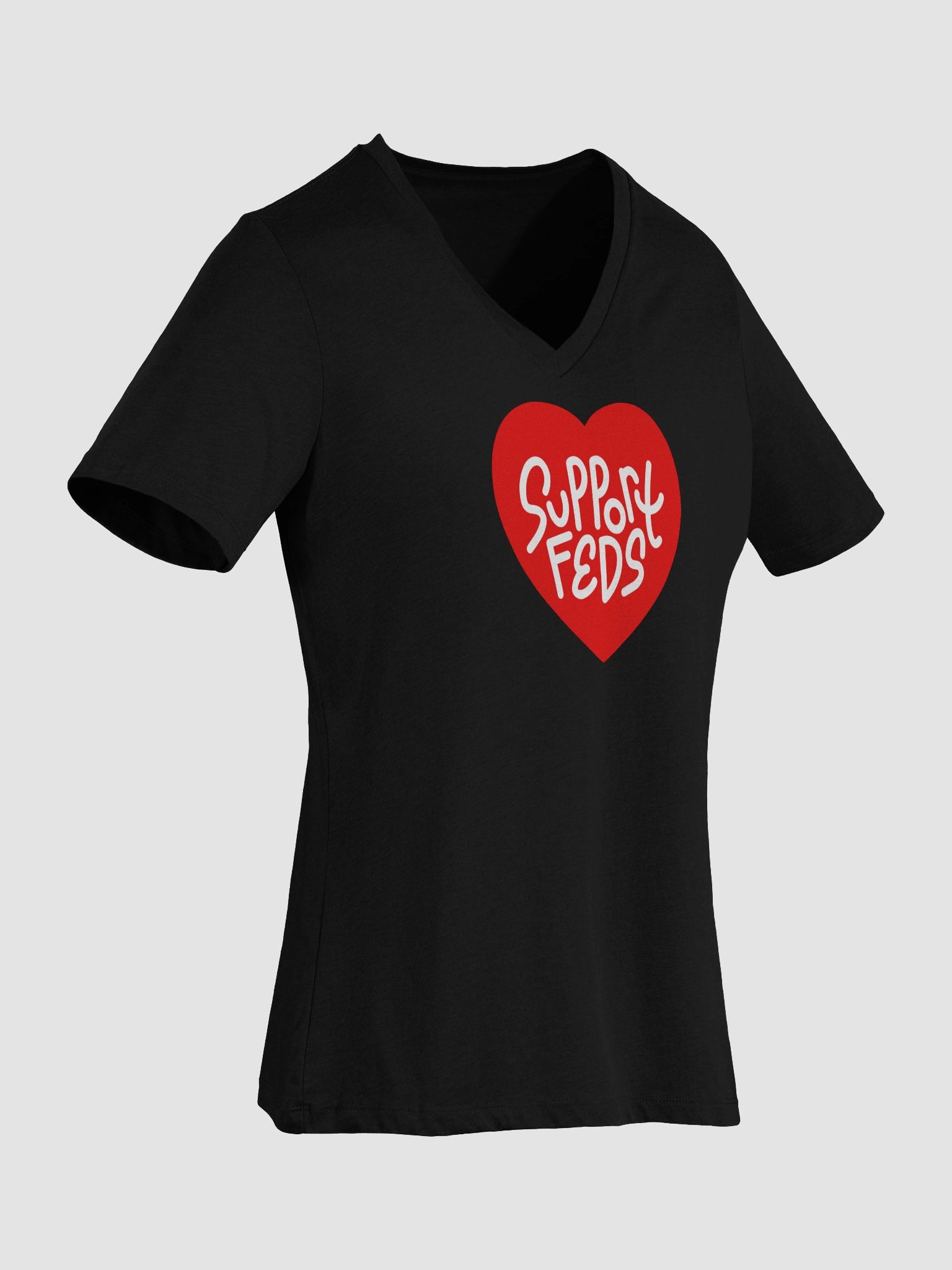 Support Feds Women's Cut V-Neck T-shirt product image (26)