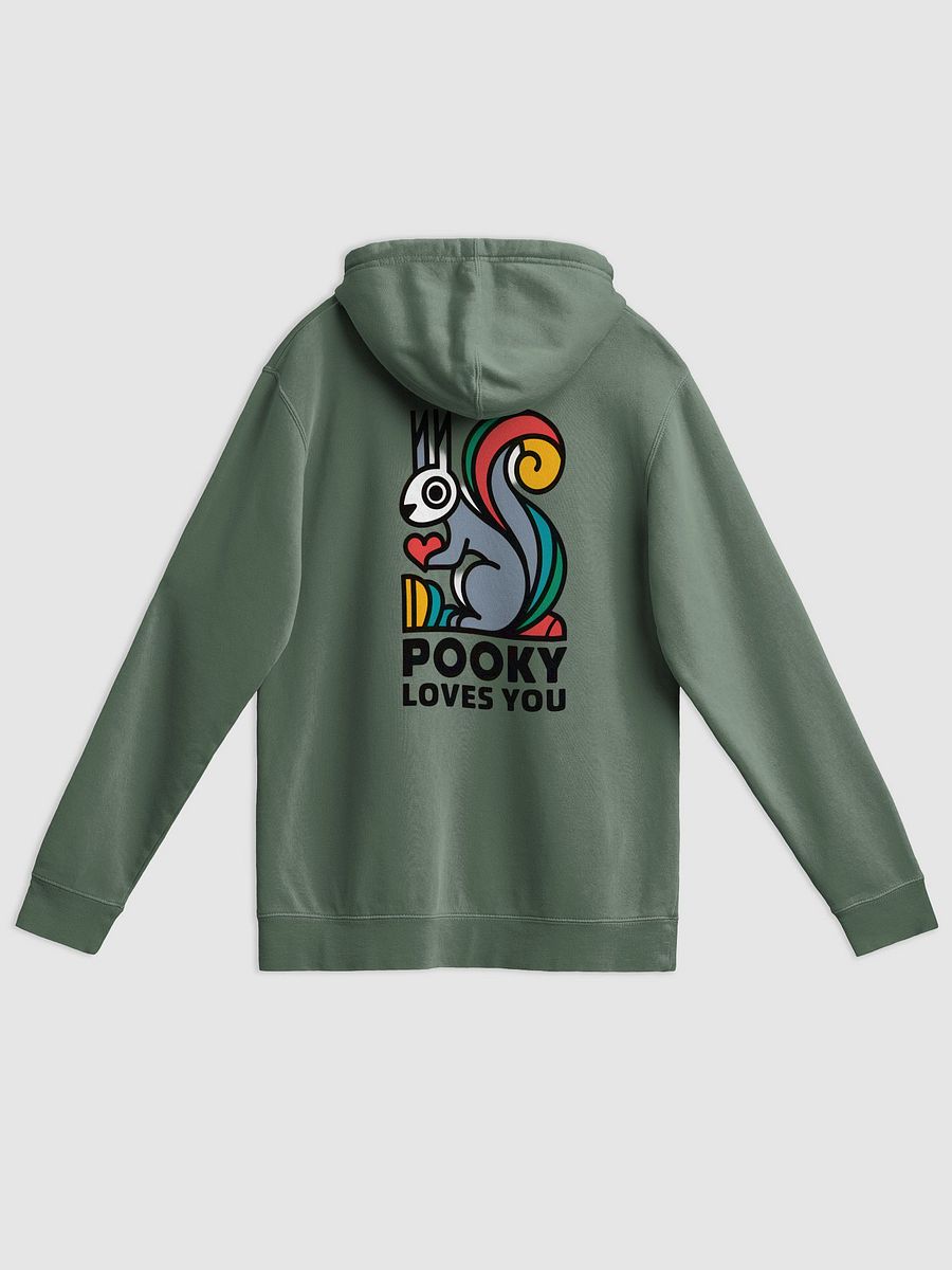 Super Premium Hoodie: (Image on both sides) Pooky Loves You, Stylized Neo Cubism product image (2)
