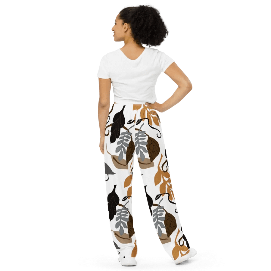 Neutral Leaves Wideleg Pants product image (9)
