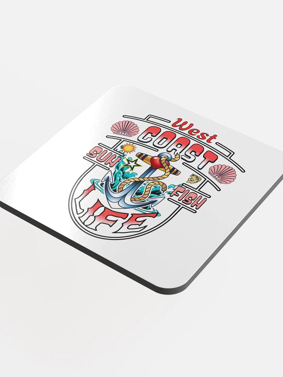 West Coast Life Nautical Vibes Glossed Coaster Set product image (4)