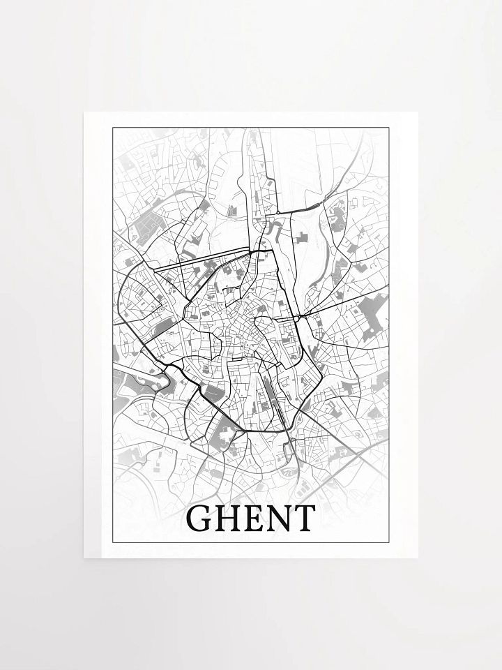 Ghent, Belgium, city map print product image (2)