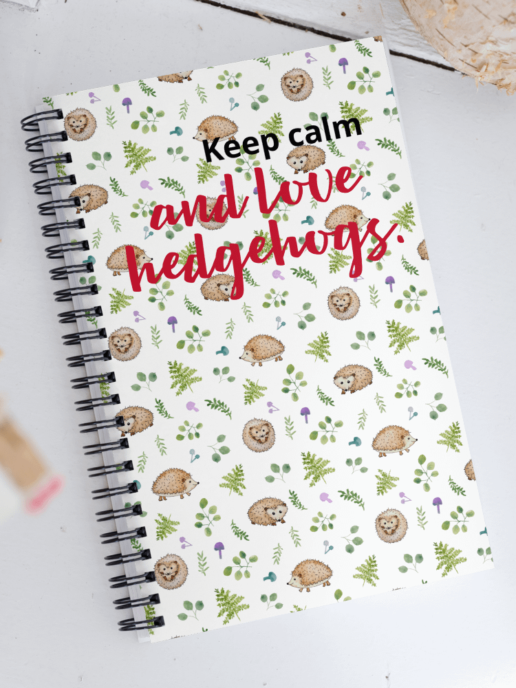 Keep Calm and Love Hedgehogs Notebook product image (1)