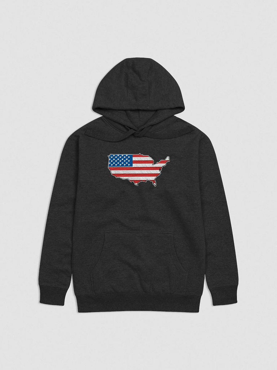 Embroidered USA map hoodie product image (1)