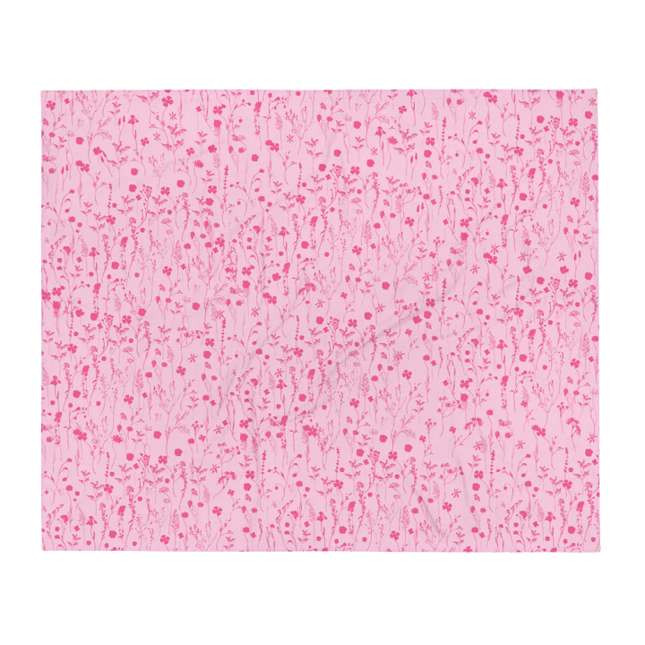 A Million Flowers Pink Soft Plush Blanket product image (2)