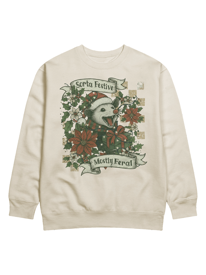Festive Possum Holiday Sweatshirt product image (32)