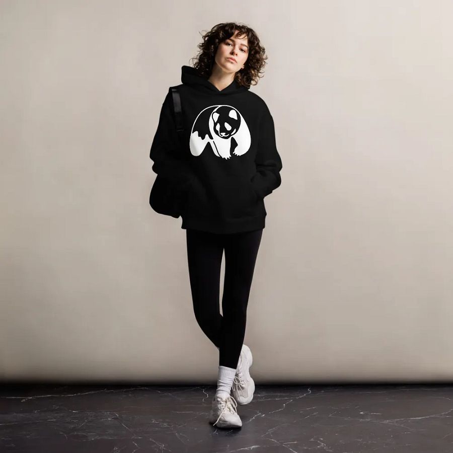 Panda huddy black colour product image (8)