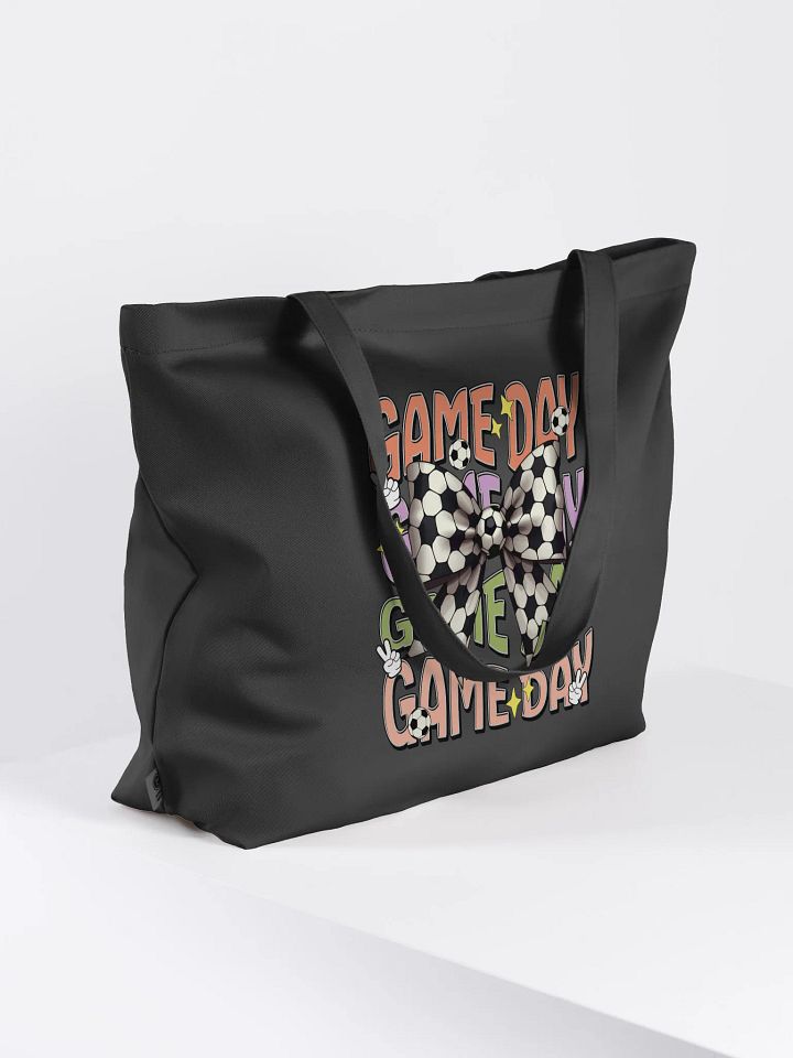 Game Day Bow Soccer Chic Eco Tote Bag product image (1)