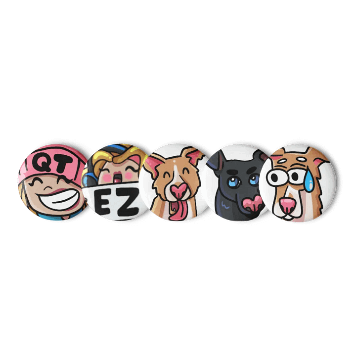 Emote Button Pins product image (1)