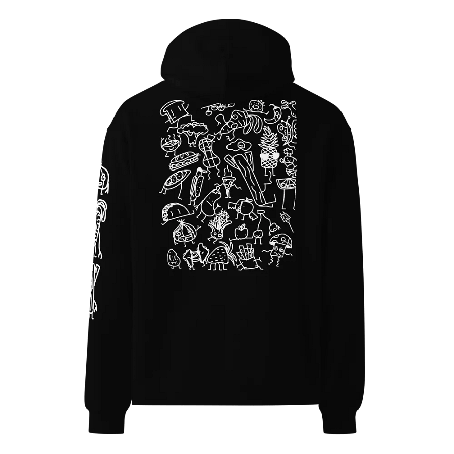 Food doodle hoodie product image (10)
