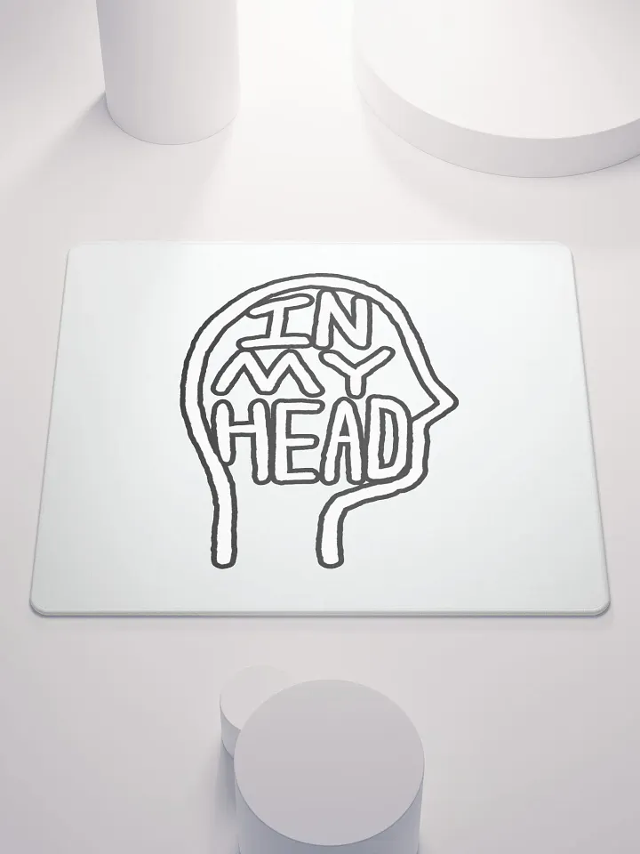 In My Head (lined design, #763D7D) mouse pad product image (1)