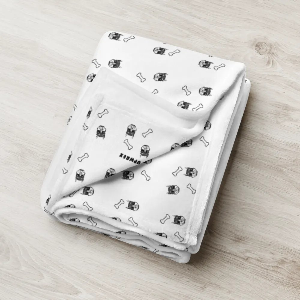 Rubberhose Pup & Bone - Throw Blanket product image (6)