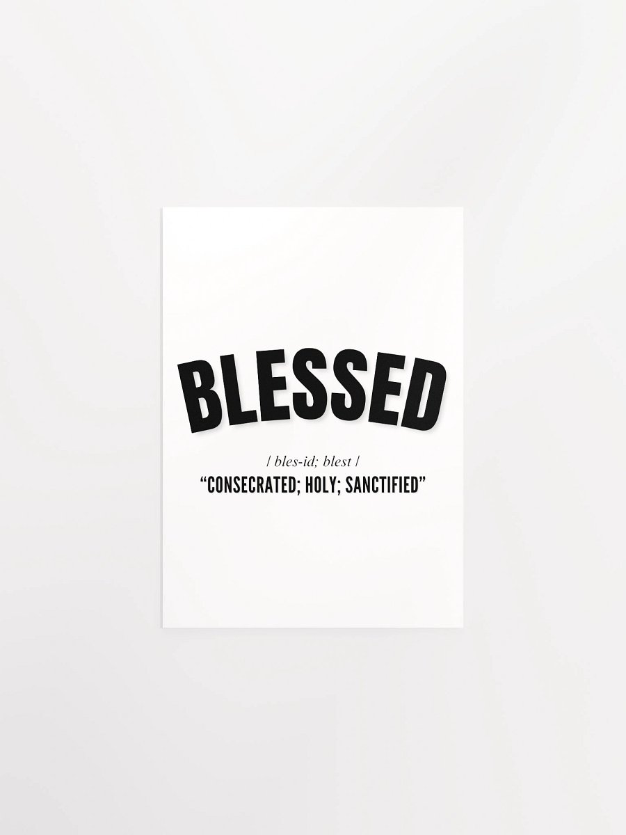 BLESSED PHONETIC POSTER product image (6)
