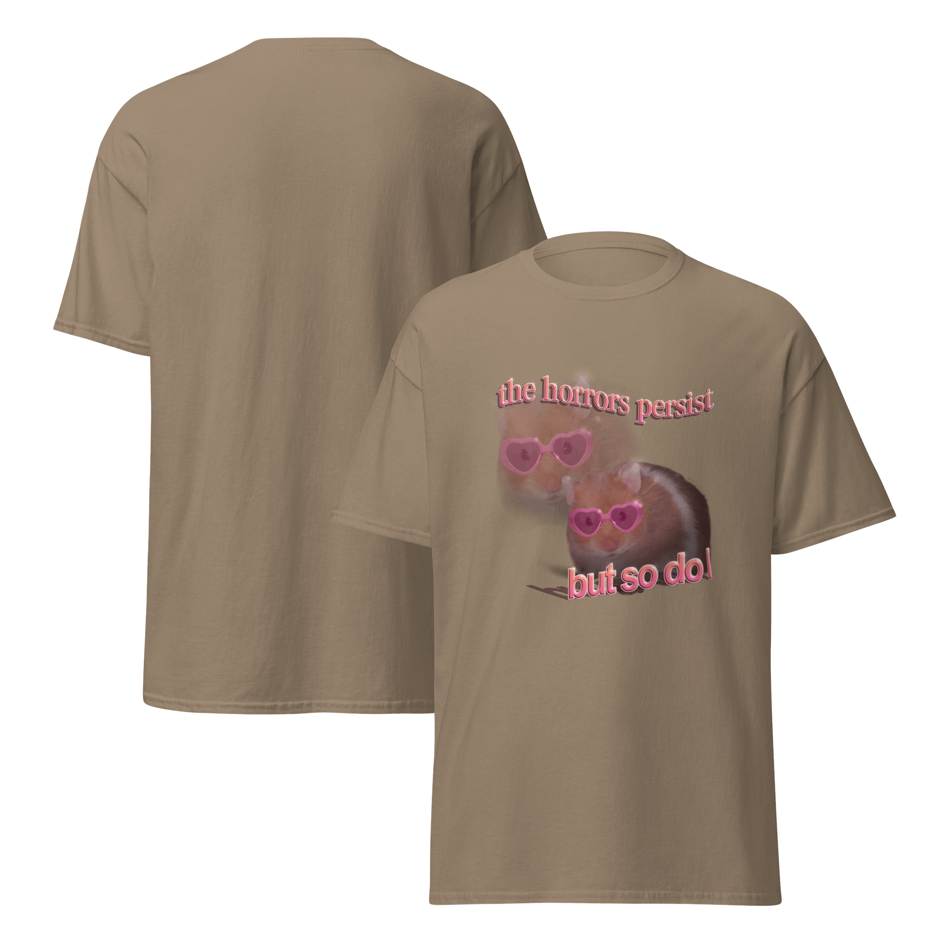 The horrors persist but so do I hamster T-shirt product image (54)
