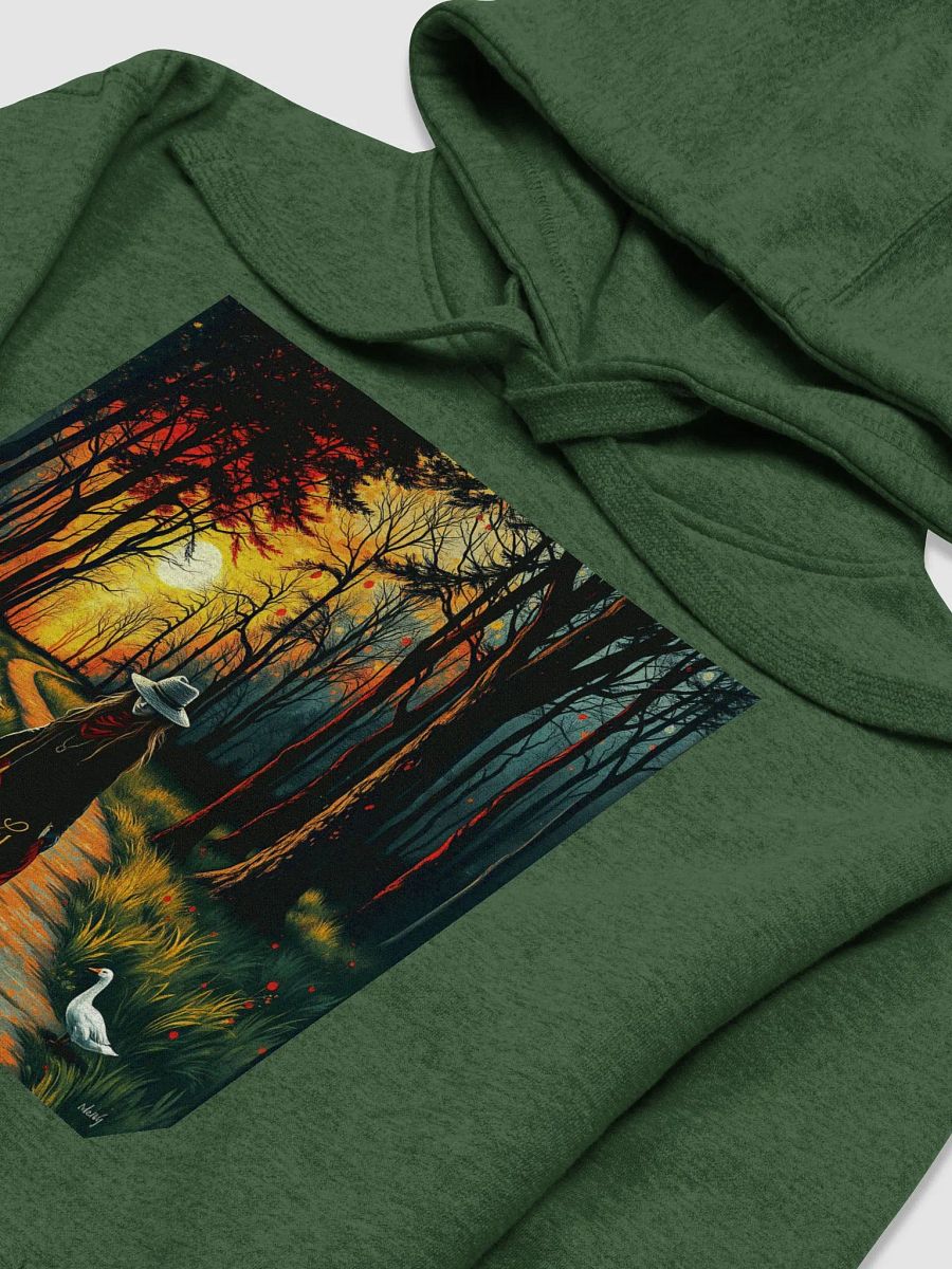 Elegant Goose Lady in the forest Cozy Cotton Haven Hoodie product image (3)