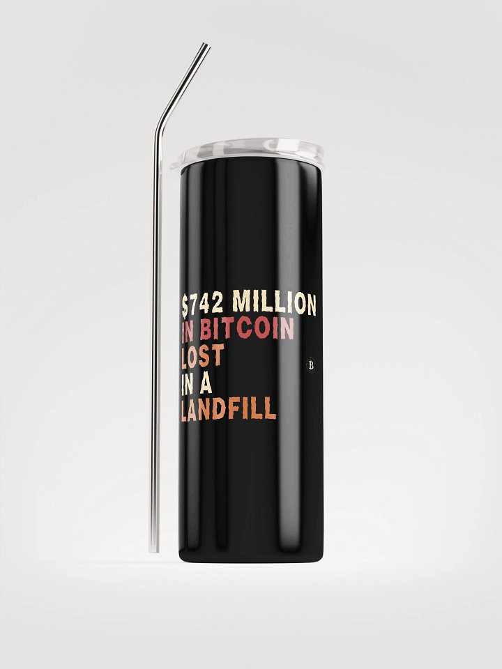 Cryptocurrency Mishap Stainless Steel Tumbler product image (1)