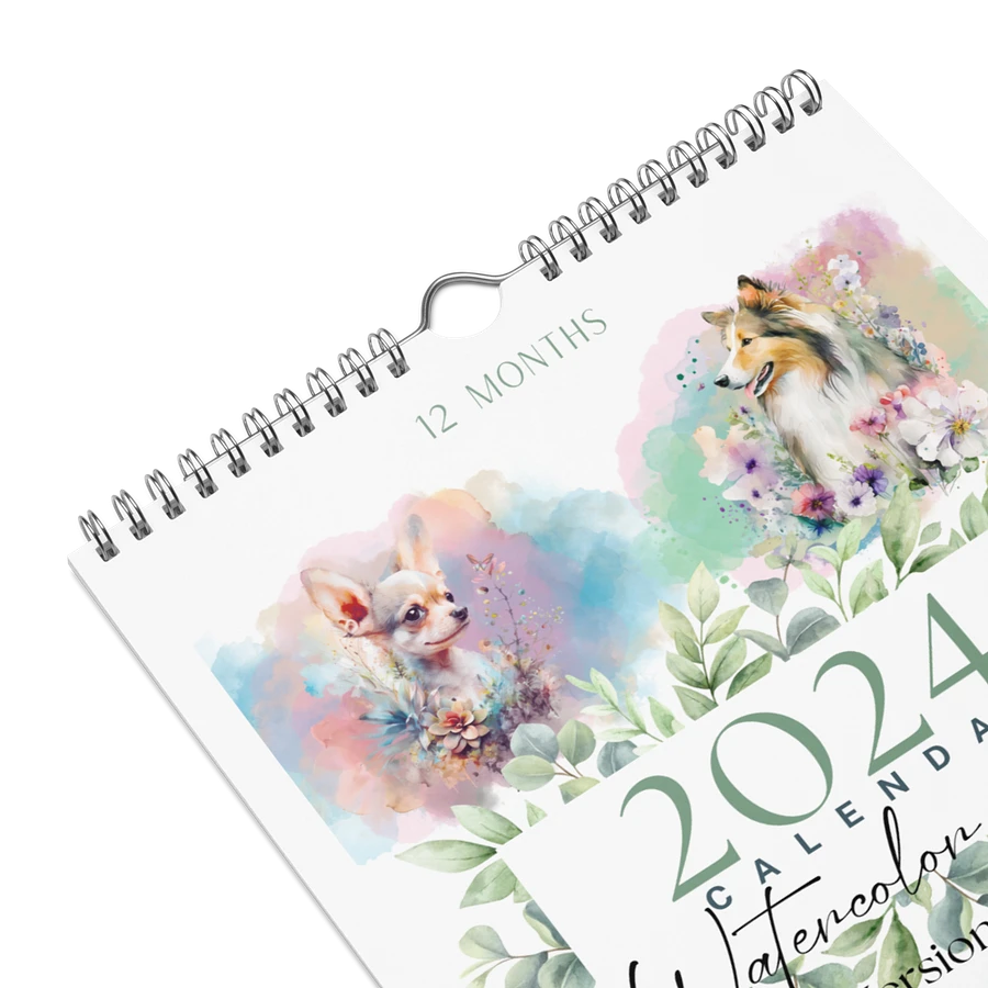 Watercolor Dogs 2024 Wall Calendar, 12 Months, Version 2 product image (2)