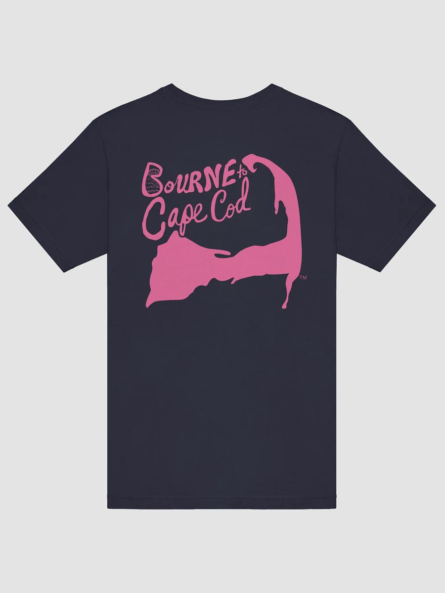 Men's | BOURNE to Cape Cod™ | Supersoft T-Shirt by Bella+Canvas | Brilliant Rose Pink Logo on Jewel Tone Colors product image (58)