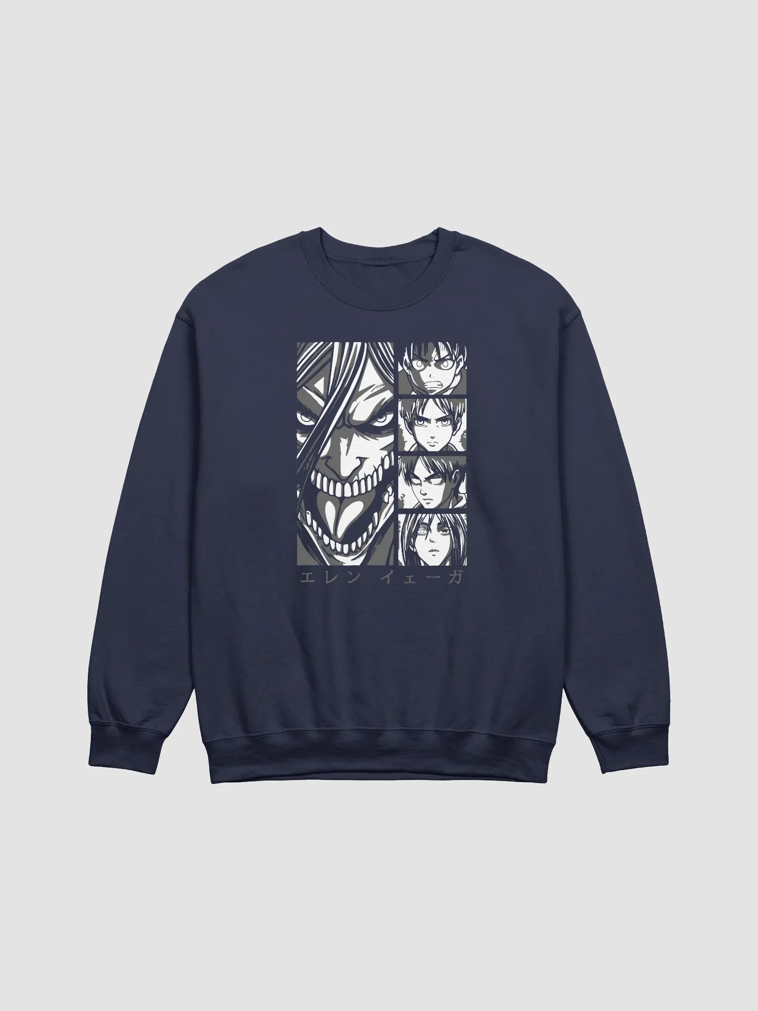 Eren Yeager Epic Titan Evolution Art Crewneck Sweatshirt product image (1)