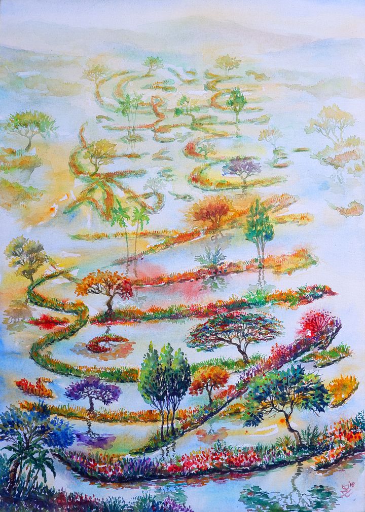 "The Syahada Land" Painting by Deni Je product image (1)