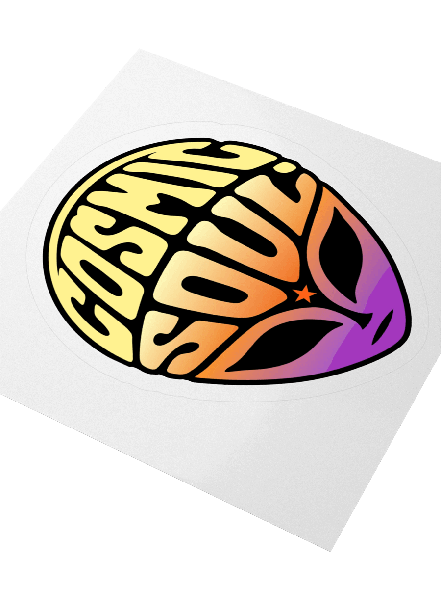 Cosmic Soul Alien Head Sticker product image (3)