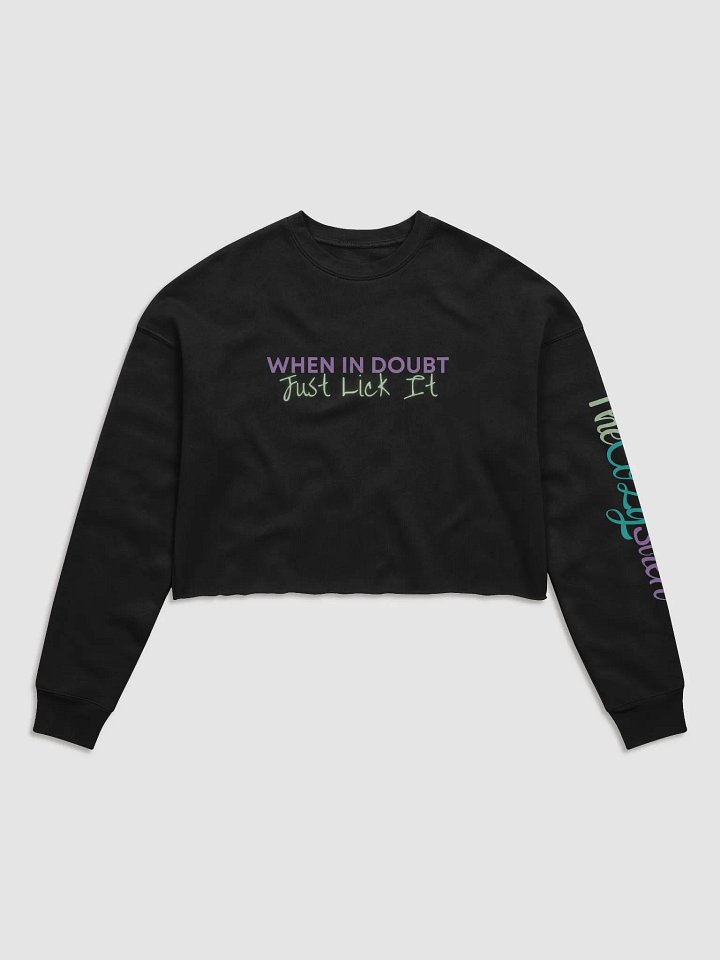 Just Lick It Cropped Sweatshirt product image (1)