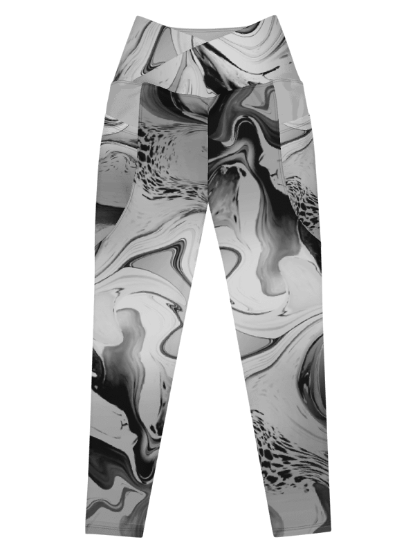 Black Marble-Leggings with Pockets product image (5)
