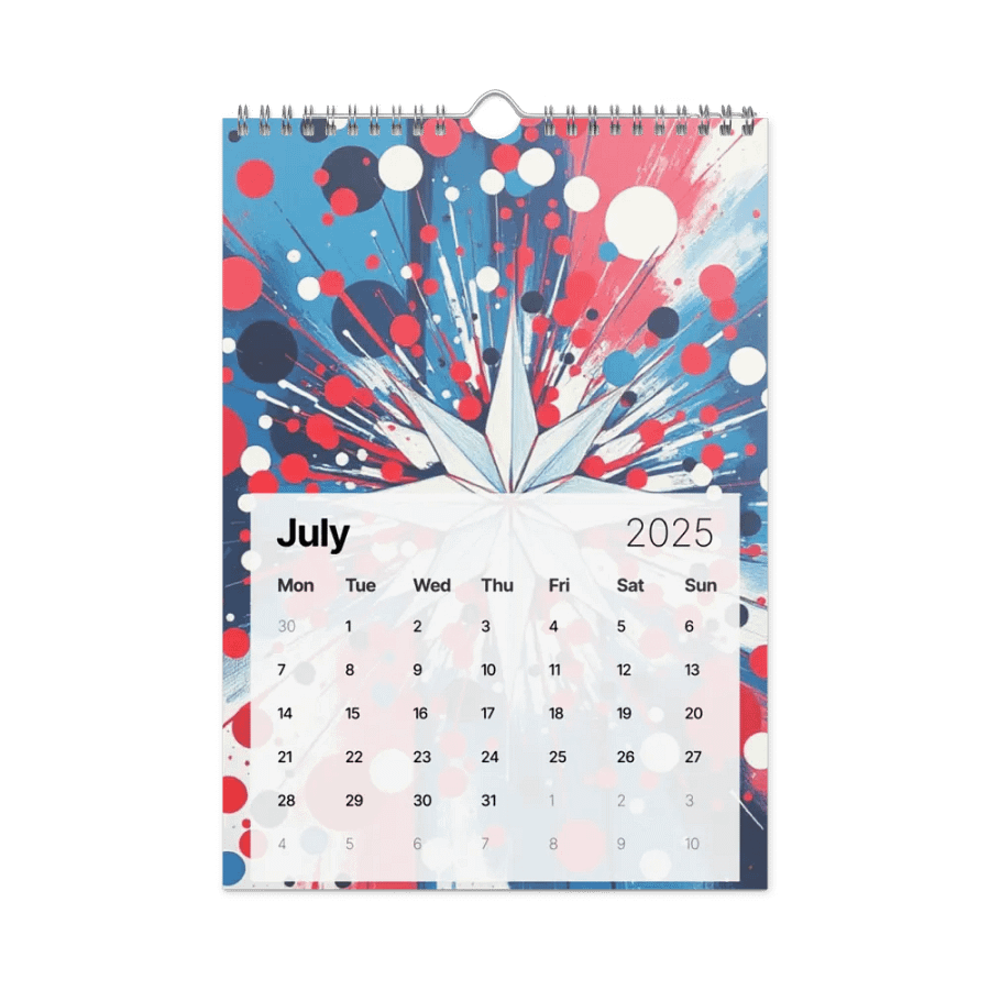 ART ABSTRACT WALL CALENDAR 2025 product image (7)