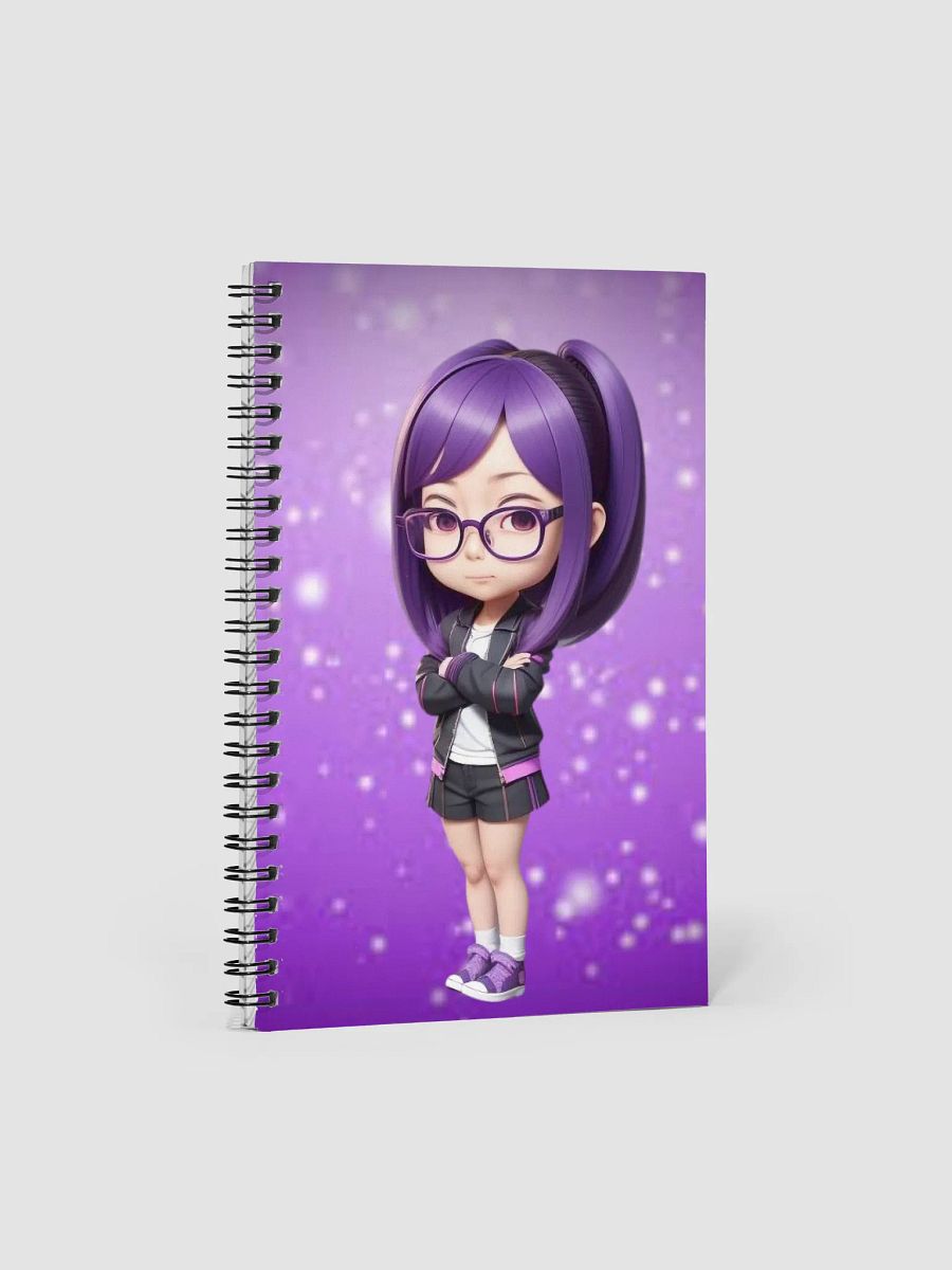 (PURPLE CHIBI) K Spiral Notebook product image (1)