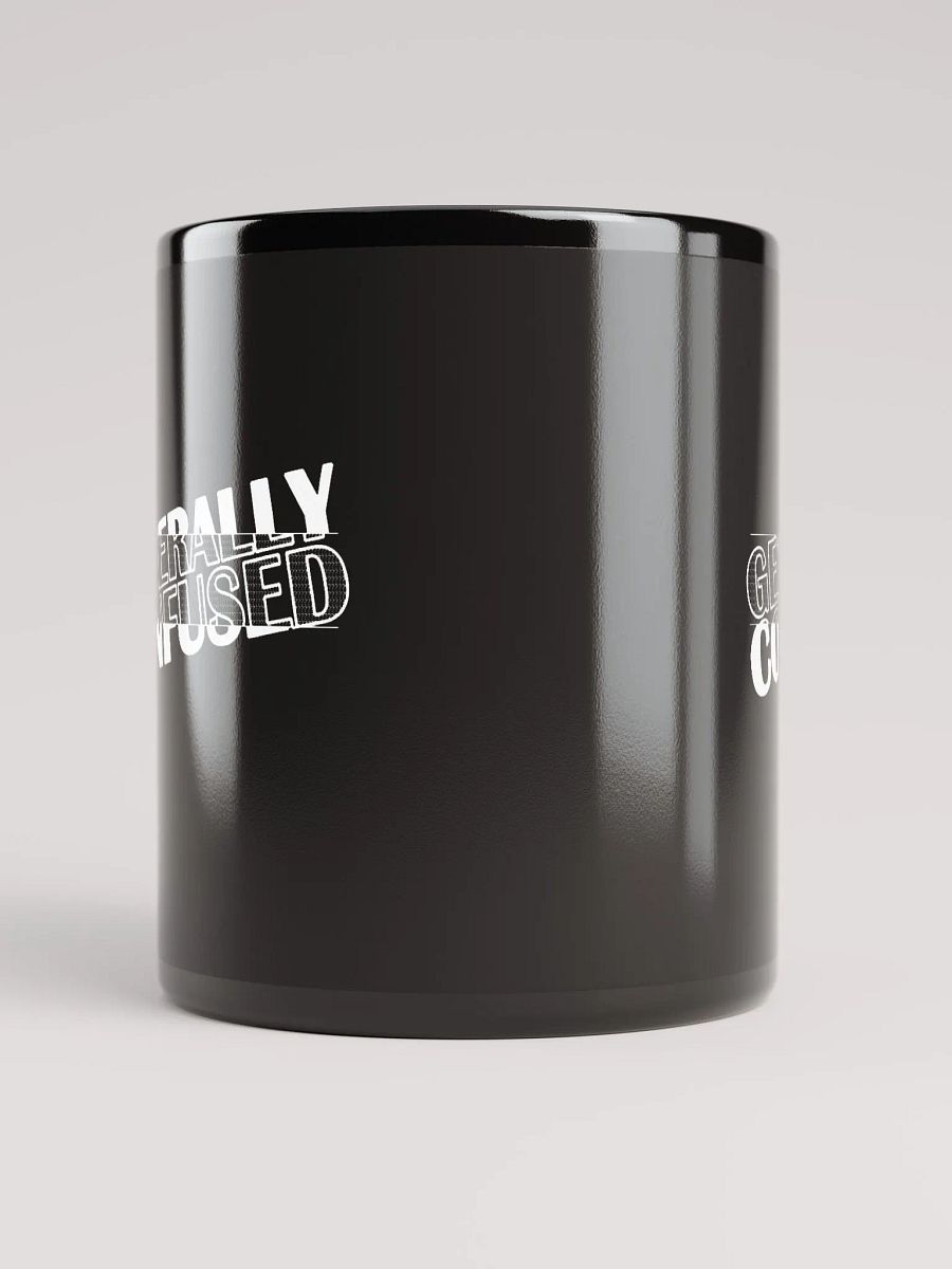 Generally Confused Black Glossy Mug product image (5)