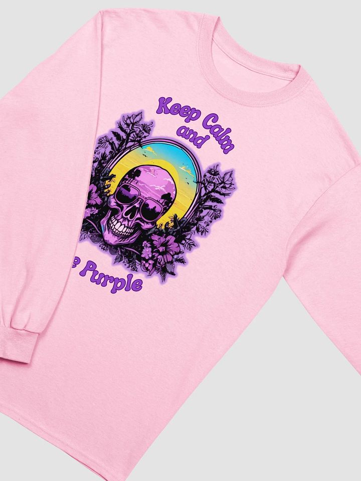 Purple Skull Love long sleeve tee product image (2)