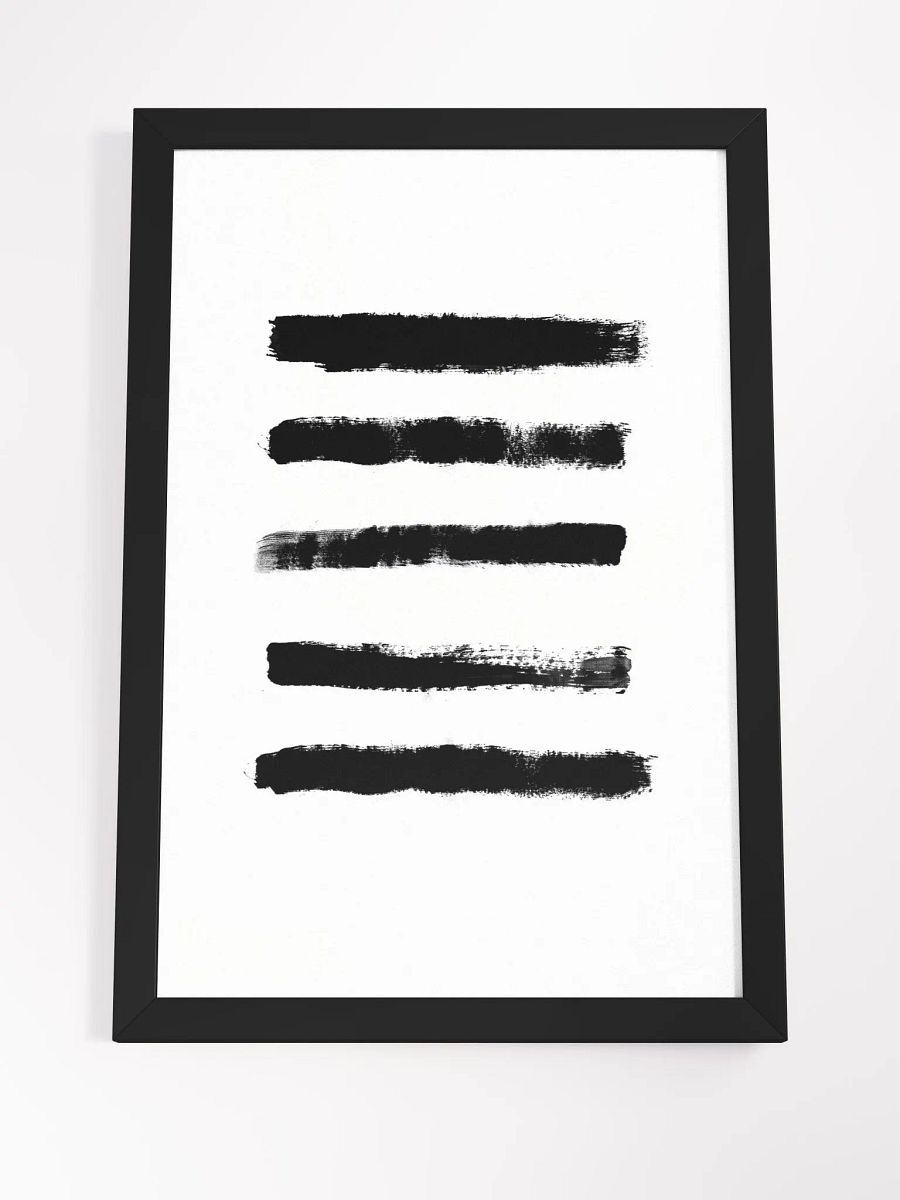 Ethereal Brushstrokes Framed Poster – Abstract Minimalist Wall Art | Elegant Pastel Design | Premium Framed Décor for Modern Interiors product image (4)
