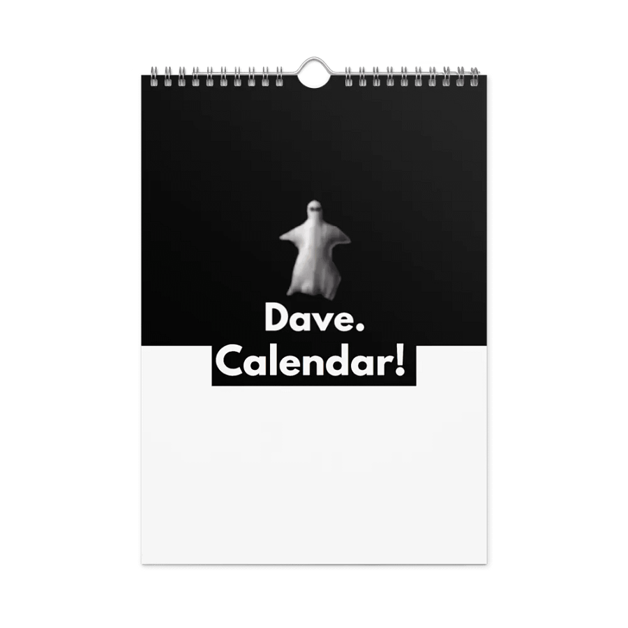 Dave The Ghost Calendar V1! product image (3)