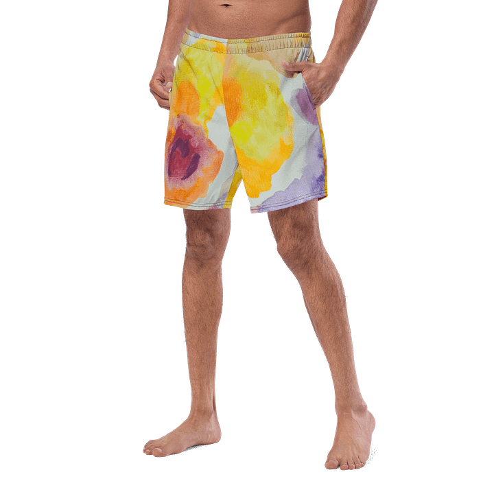 Red and Yellow Watercolor Men Trunks product image (2)