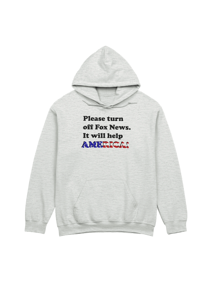 Please Turn Off Fox News. It Will Help America! (Black) - Hoodie product image (2)