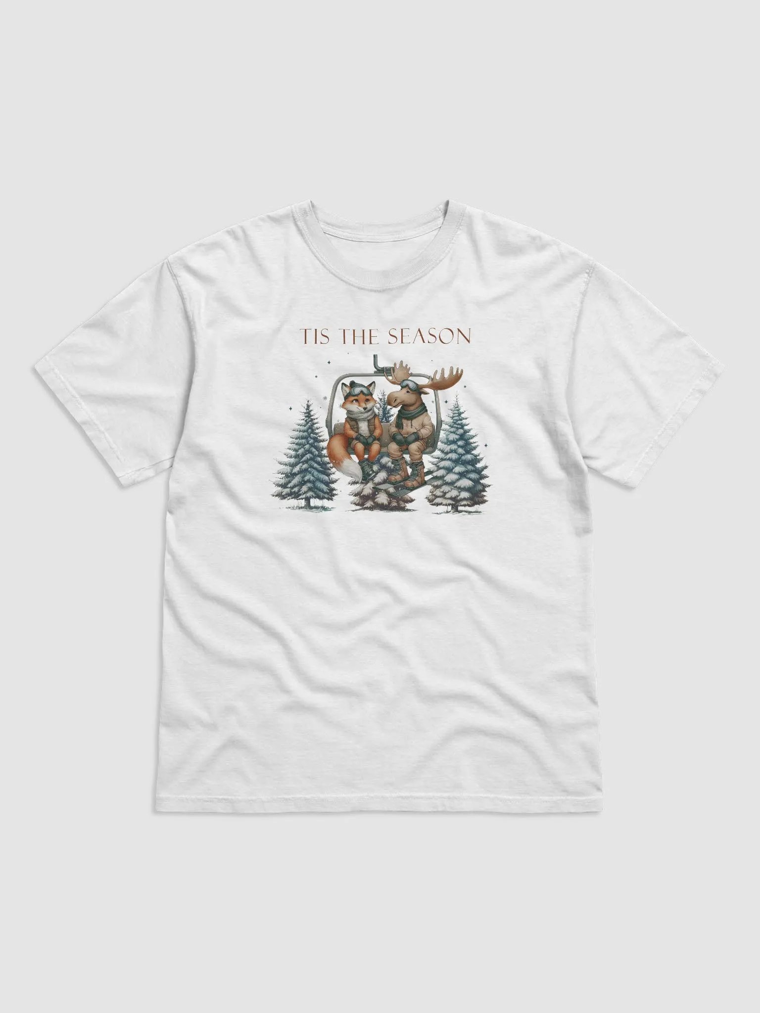 Tis the Season for a Fun Ride with Festive Friends Unisex Heavyweight T-Shirt product image (1)