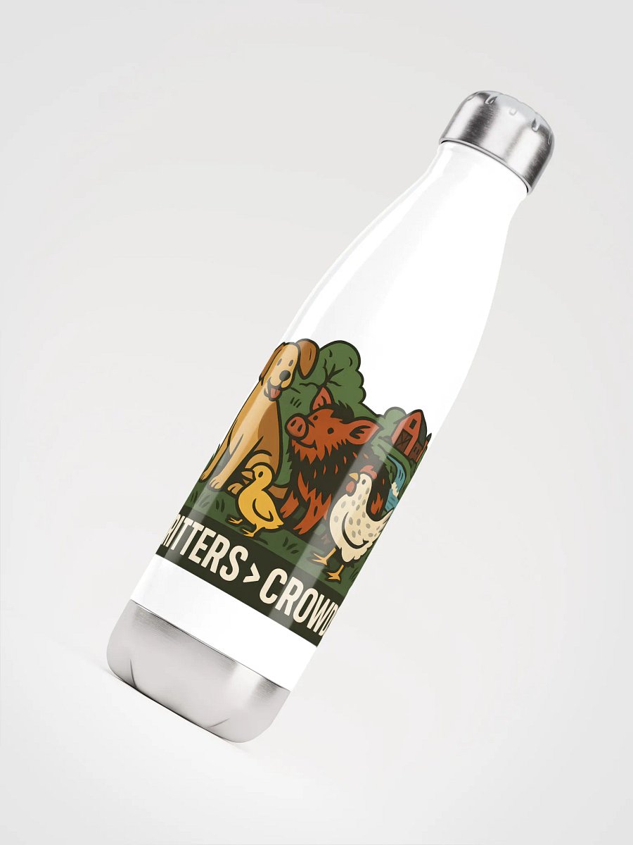 Critters Over Crowds Stainless Steel Water Bottle product image (9)