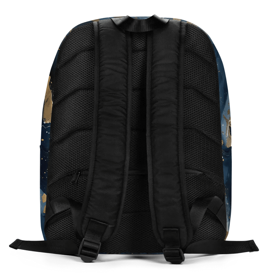 Marbled Blue & Gold All-Over Backpack product image (4)