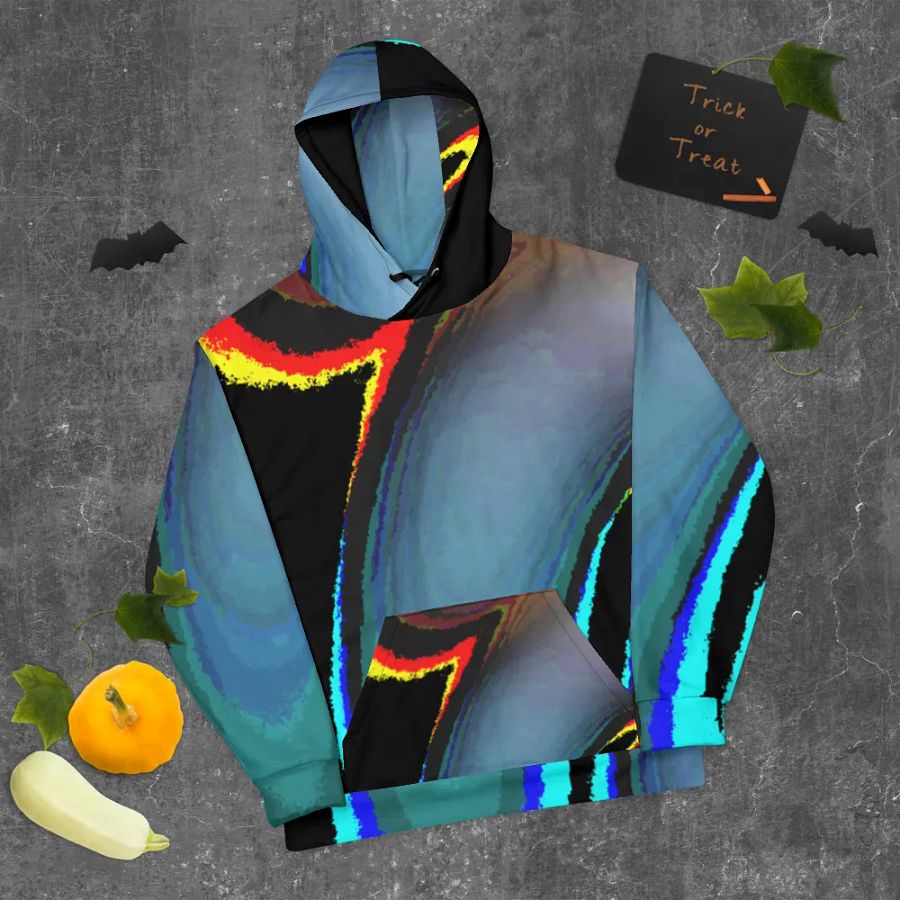 Darker Abstract Cool Swirl Unisex Pull On Hoodie product image (9)