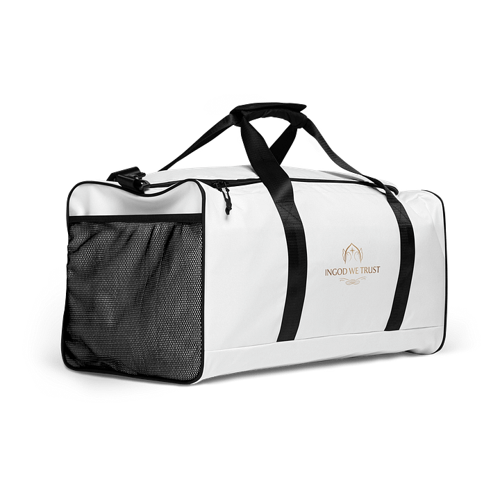Travel Bag, Large Capacity Sports Duffle for Gym, Church & Daily Use, Go along with GOD product image (2)
