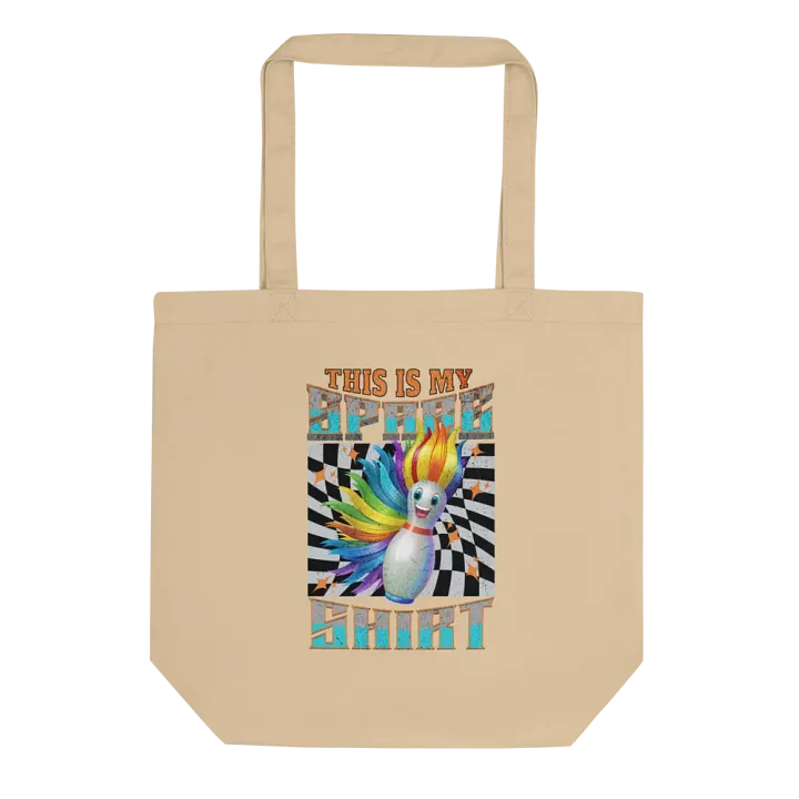 This Is My Spare Shirt Bowling Flame-haired Pin Tote Bag product image (1)
